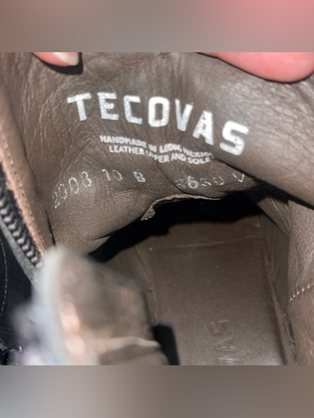 Tecovas The Daisy Scotch Western Ankle Boots 10B, Black - Picture 11 of 16